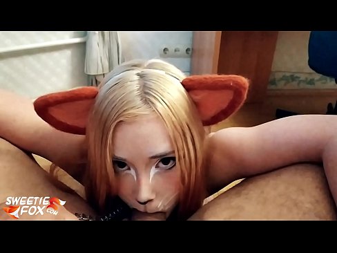 ❤️ Kitsune आफ्नो मुखमा डिक र कम निल्यो ❤ सेक्स ☑